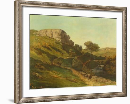 Landscape at Ornans-Gustave Courbet-Framed Collectable Print