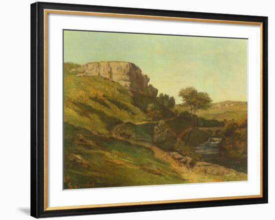 Landscape at Ornans-Gustave Courbet-Framed Collectable Print