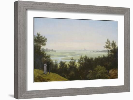 Landscape at Pichelswerder. 1814-Karl Friedrich Schinkel-Framed Giclee Print