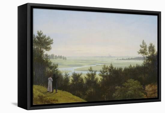 Landscape at Pichelswerder. 1814-Karl Friedrich Schinkel-Framed Premier Image Canvas