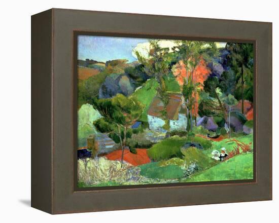 Landscape at Pont Aven, 1888-Paul Gauguin-Framed Premier Image Canvas