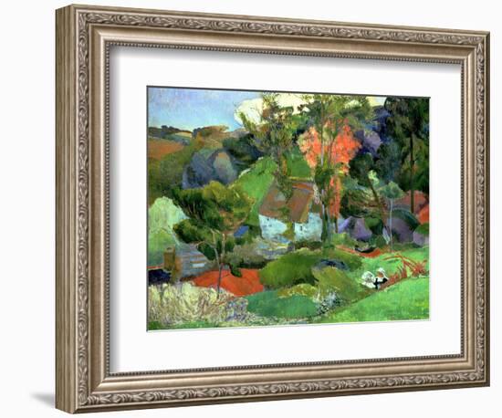 Landscape at Pont Aven, 1888-Paul Gauguin-Framed Premium Giclee Print