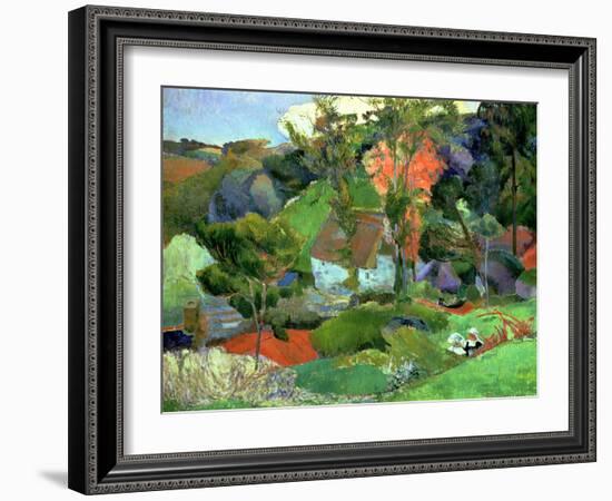 Landscape at Pont Aven, 1888-Paul Gauguin-Framed Giclee Print