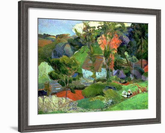 Landscape at Pont Aven, 1888-Paul Gauguin-Framed Giclee Print