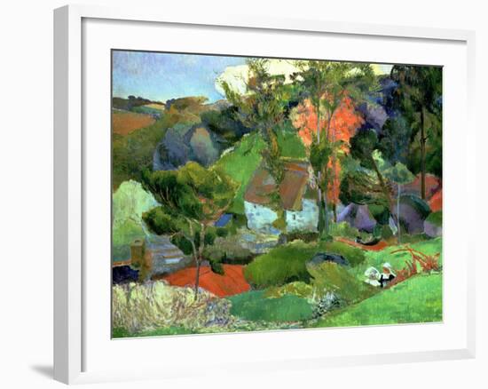 Landscape at Pont Aven, 1888-Paul Gauguin-Framed Giclee Print