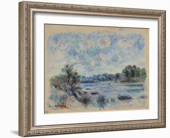Landscape at Pont-Aven-Pierre-Auguste Renoir-Framed Art Print