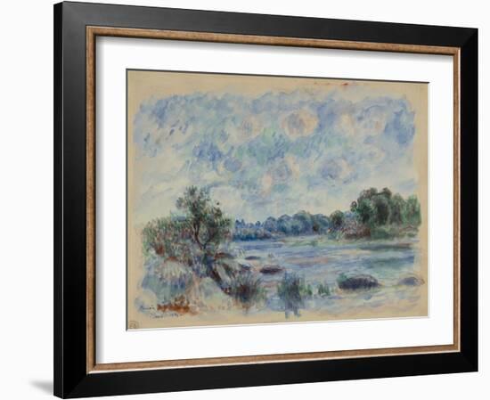 Landscape at Pont-Aven-Pierre-Auguste Renoir-Framed Art Print