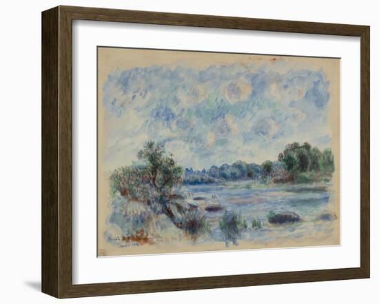 Landscape at Pont-Aven-Pierre-Auguste Renoir-Framed Art Print