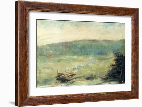 Landscape at Saint-Ouen, 1878-79-Georges Pierre Seurat-Framed Giclee Print