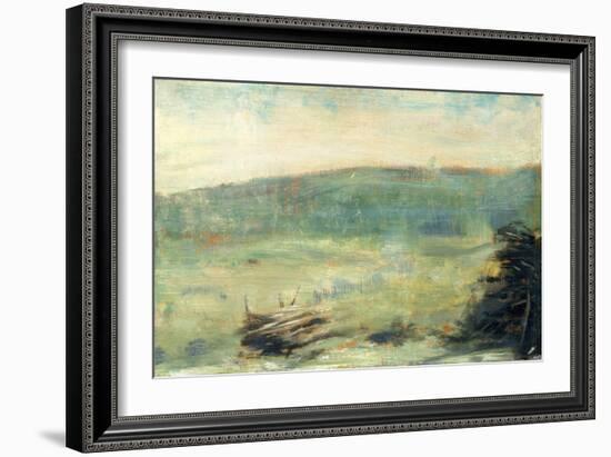 Landscape at Saint-Ouen, 1878-79-Georges Pierre Seurat-Framed Giclee Print