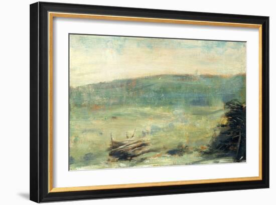 Landscape at Saint-Ouen, 1878-79-Georges Pierre Seurat-Framed Giclee Print