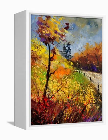 Landscape Autumn 454111-Pol Ledent-Framed Stretched Canvas