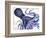 Landscape Blue Octopus-Fab Funky-Framed Art Print