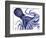 Landscape Blue Octopus-Fab Funky-Framed Art Print