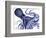 Landscape Blue Octopus-Fab Funky-Framed Art Print