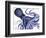 Landscape Blue Octopus-Fab Funky-Framed Art Print