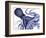 Landscape Blue Octopus-Fab Funky-Framed Art Print