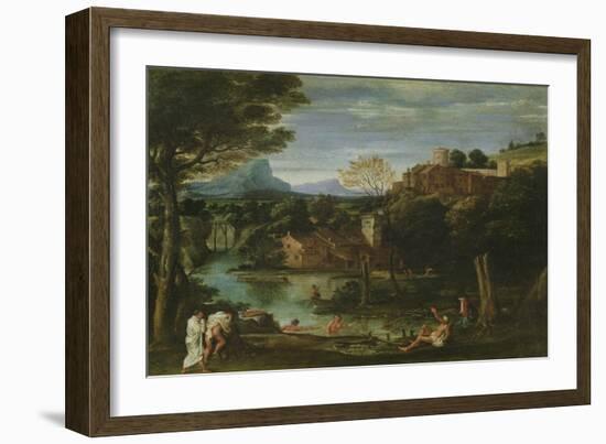 Landscape, C.1602 (Oil on Canvas)-Annibale Carracci-Framed Giclee Print