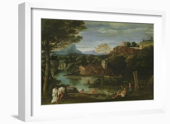 Landscape, C.1602 (Oil on Canvas)-Annibale Carracci-Framed Giclee Print