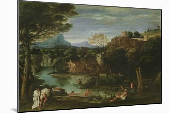 Landscape, C.1602 (Oil on Canvas)-Annibale Carracci-Mounted Giclee Print