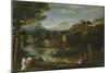 Landscape, C.1602 (Oil on Canvas)-Annibale Carracci-Mounted Giclee Print