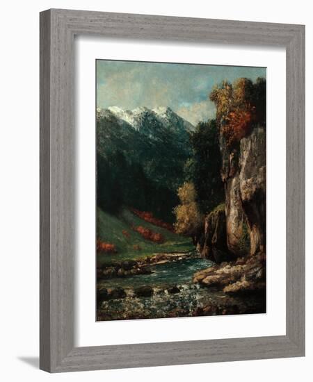 Landscape, C.1874-77-Gustave Courbet-Framed Giclee Print