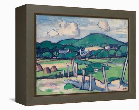 Landscape, C.1891-1935 (Oil on Panel)-Samuel John Peploe-Framed Premier Image Canvas