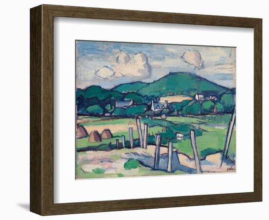 Landscape, C.1891-1935 (Oil on Panel)-Samuel John Peploe-Framed Giclee Print