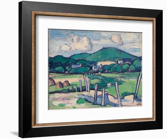 Landscape, C.1891-1935 (Oil on Panel)-Samuel John Peploe-Framed Giclee Print