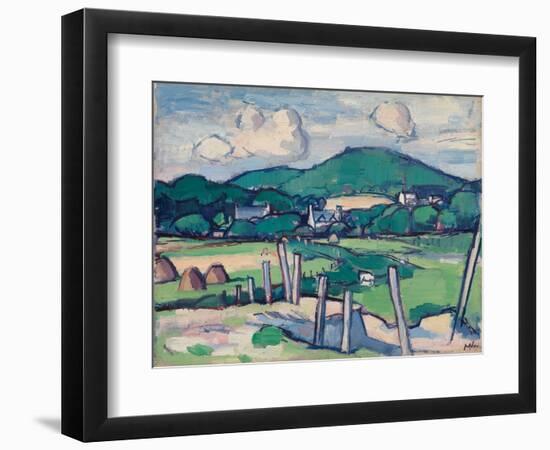 Landscape, C.1891-1935 (Oil on Panel)-Samuel John Peploe-Framed Giclee Print