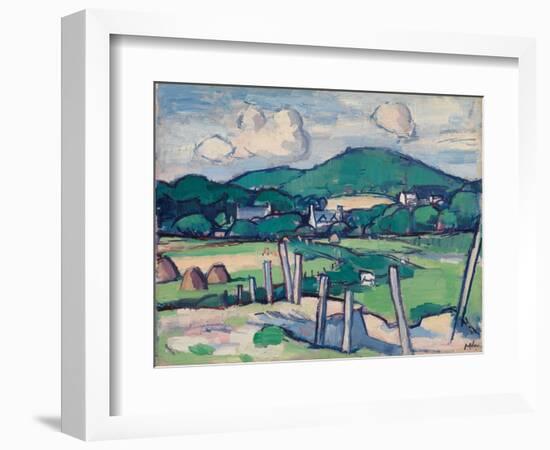 Landscape, C.1891-1935 (Oil on Panel)-Samuel John Peploe-Framed Giclee Print