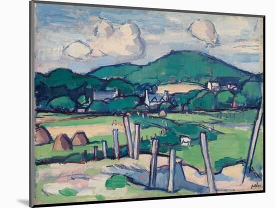 Landscape, C.1891-1935 (Oil on Panel)-Samuel John Peploe-Mounted Giclee Print