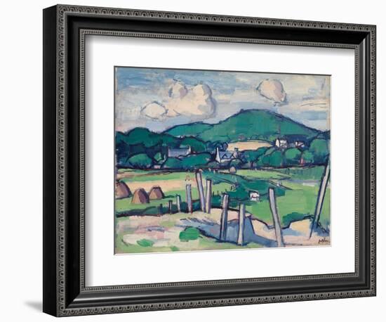 Landscape, C.1891-1935 (Oil on Panel)-Samuel John Peploe-Framed Giclee Print