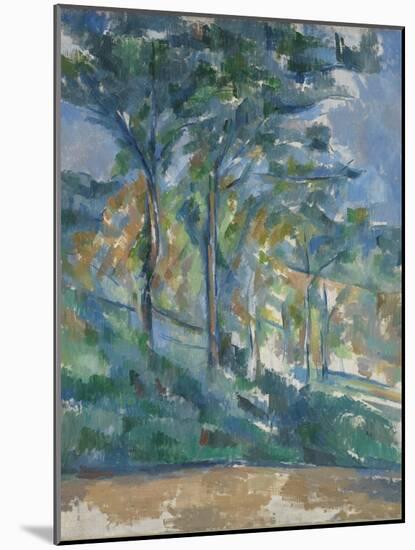 Landscape, C.1900-Paul Cézanne-Mounted Giclee Print