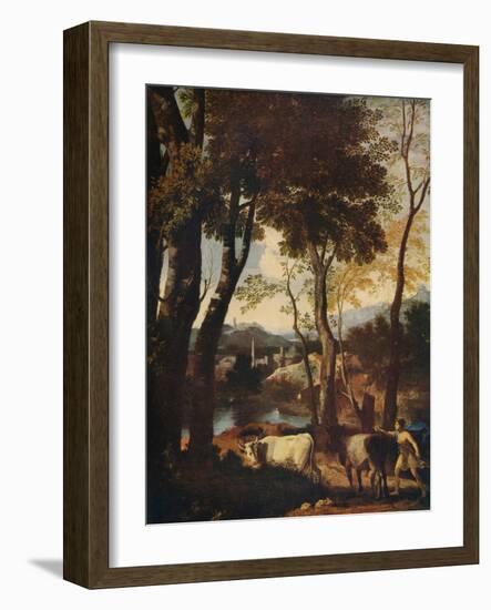 'Landscape', c1630-Nicolas Poussin-Framed Giclee Print