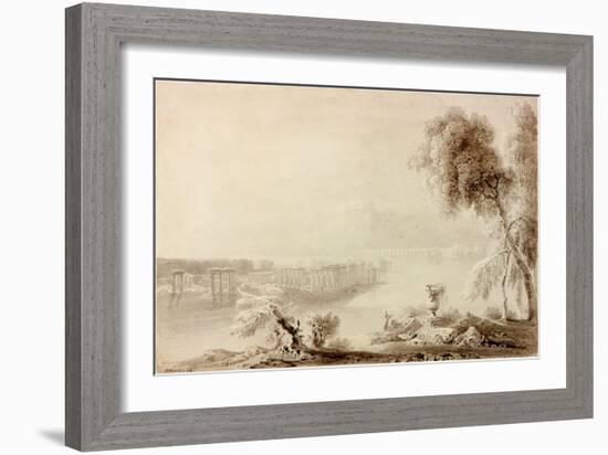 Landscape, Classical Composition-John Martin-Framed Giclee Print
