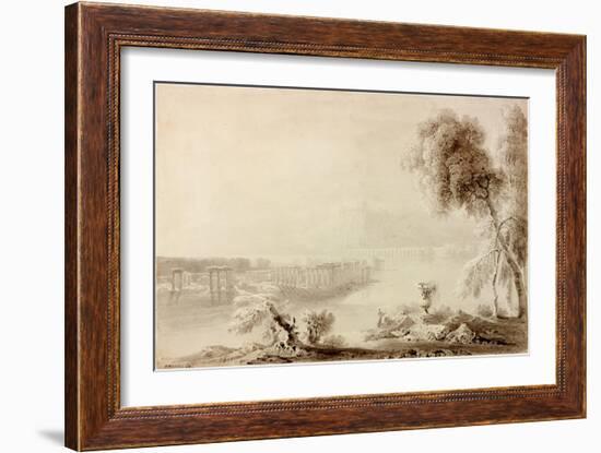 Landscape, Classical Composition-John Martin-Framed Giclee Print