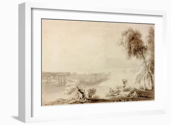 Landscape, Classical Composition-John Martin-Framed Giclee Print