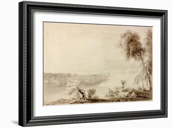 Landscape, Classical Composition-John Martin-Framed Giclee Print