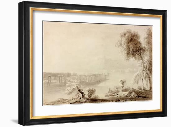 Landscape, Classical Composition-John Martin-Framed Giclee Print