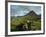 Landscape Containing Dry Stone Walls and a Small Settlement, Faroe Islands, Denmark, Europe-Woolfitt Adam-Framed Photographic Print