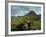 Landscape Containing Dry Stone Walls and a Small Settlement, Faroe Islands, Denmark, Europe-Woolfitt Adam-Framed Photographic Print