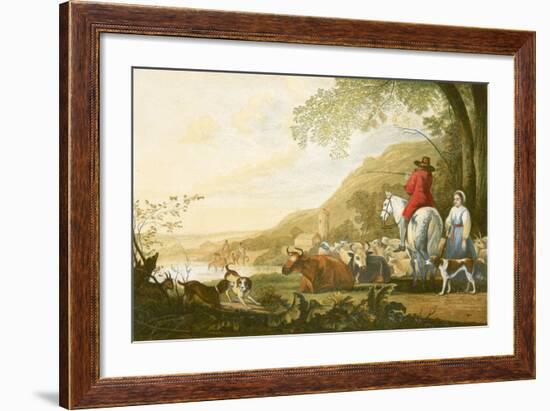 Landscape - Evening-Aelbert Cuyp-Framed Giclee Print