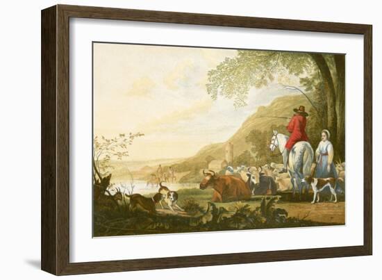 Landscape - Evening-Aelbert Cuyp-Framed Giclee Print