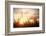 Landscape Fantastic Sunset on the Wheat Field Sunbeams Glare-Kichigin-Framed Photographic Print