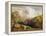 Landscape, Figures and Cattle-Samuel Palmer-Framed Premier Image Canvas