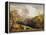 Landscape, Figures and Cattle-Samuel Palmer-Framed Premier Image Canvas