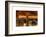 Landscape Foggy Night in Manhattan-Philippe Hugonnard-Framed Art Print