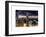 Landscape Foggy Night in Manhattan-Philippe Hugonnard-Framed Art Print