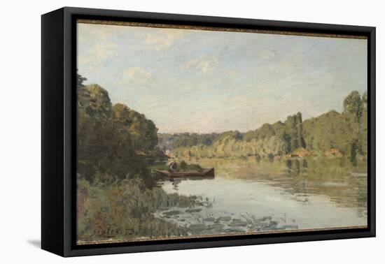 Landscape from Bougival, 1873 (Oil on Canvas)-Alfred Sisley-Framed Premier Image Canvas